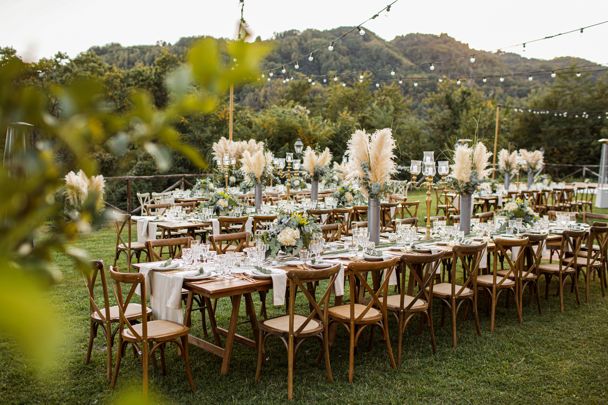 outdoor wedding ceremony