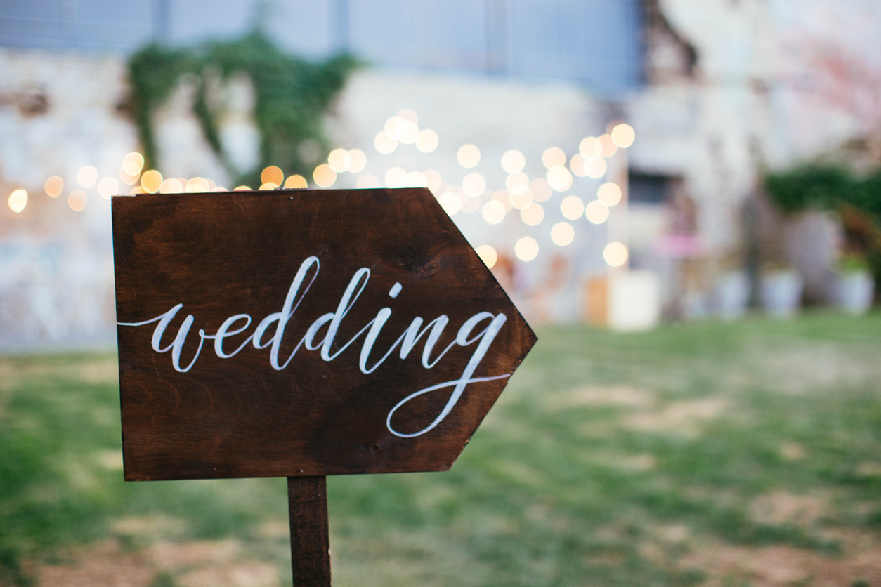 wedding sign