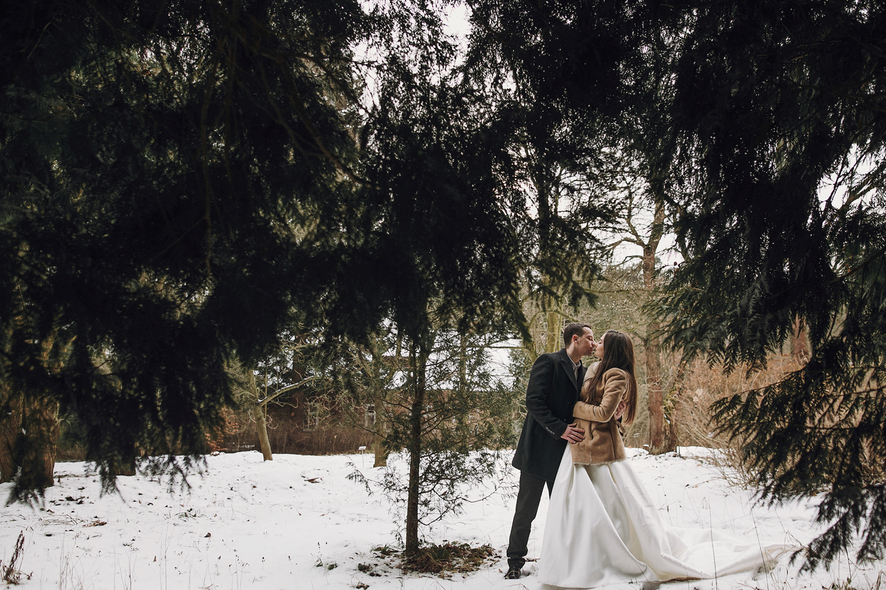 snow wedding